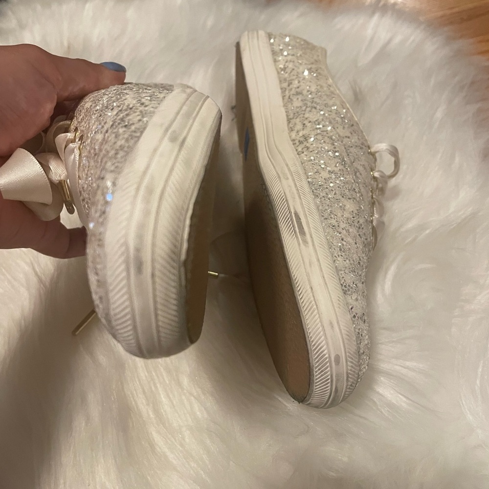 Kate Spade X Keds Sparkly Champion Glitter Silver Bri… Gem